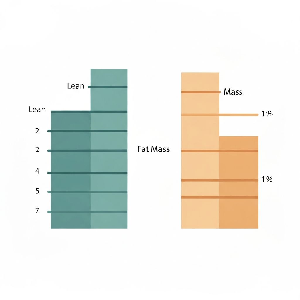 Lean vs fat mass composition